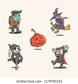 Halloween characters are coming
