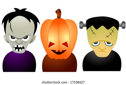 Halloween Characters - Vector