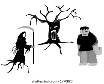 Halloween Characters - Vector