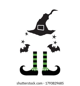 Halloween characters vector icon set