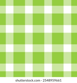 Halloween check vector fabric, diverse tartan texture plaid. Geometry seamless textile background pattern in green and white colors palette.