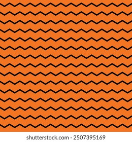 Conjunto de patrones sin fisuras de tablero de ajedrez de Halloween. Fondo de rejilla groovy retro en estilo de la década de 1970. Impresión ondulada Y2K en Colores naranjas y negros para textiles, papel de embalaje, Fondo de pantalla, Diseño web y redes sociales