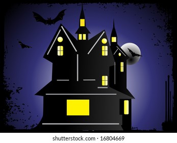 halloween cityscape background, wallpaper