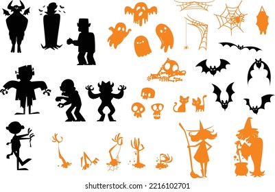 Halloween Clip arts Collection 2 (Editable file) - Vector Illustration