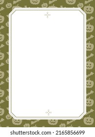 Halloween clip arts vertical frame.