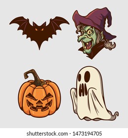 halloween clipart cartoon vector illustration
