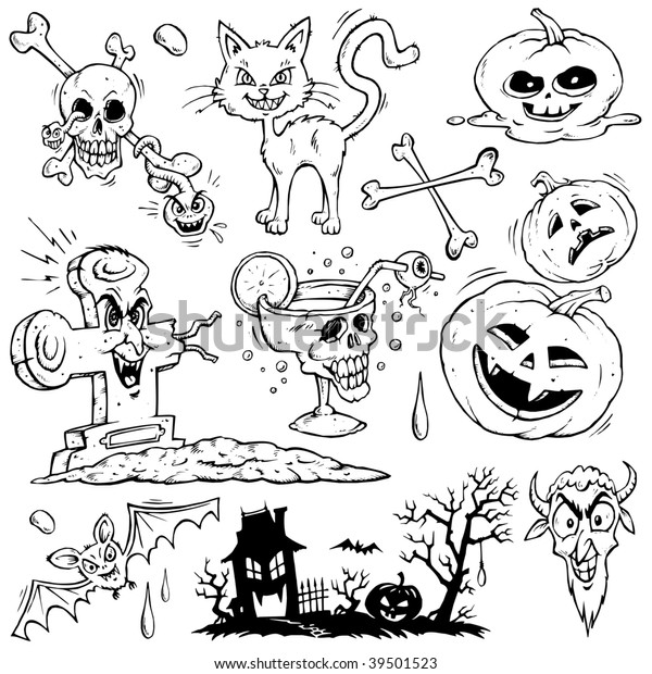 Vector De Stock Libre De Regalías Sobre Halloween Clipart