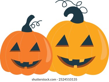 Halloween Clipart Illustrations and Design Elements Set