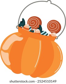 Conjunto de Ilustraciones y Elementos de diseño de Clipart de Halloween
