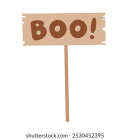 Halloween clipart. Spooky season. Cute festive hand draw elements. Vector illustration in flat style