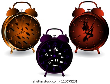 Halloween clocks