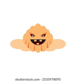 halloween cloud cartoon design vector illustration