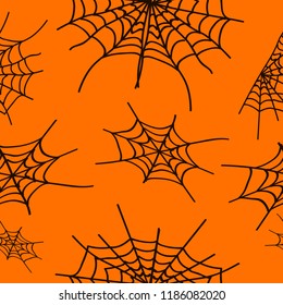 halloween cobweb with an orange color