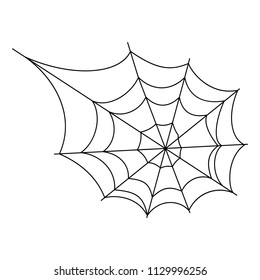 Halloween cobweb vector frame border and dividers isolated on white with spider web for spiderweb scary design