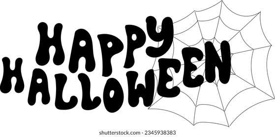halloween cobweb vector for greeting card background decoration lettering
