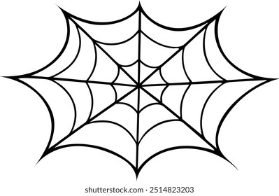 Halloween cobwebs line art with editable vector collections