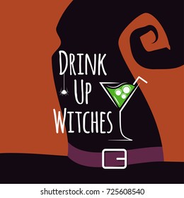 Halloween cocktail party design background