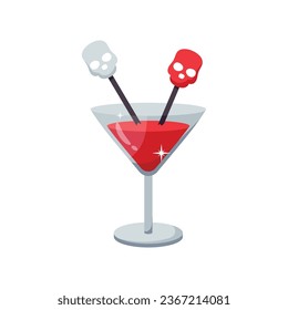 Halloween cocktail vector colorful stickers Icon Design illustration. EPS 10 File