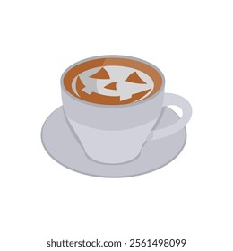 Halloween Coffee, Halloween Vector Illustration, Isolated