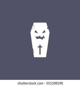 halloween coffin icon