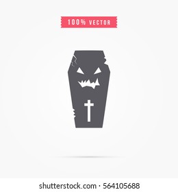 halloween coffin icon