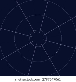Halloween cold specter typography background with deep cosmos minimal background and radial node lattice pattern