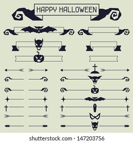 Halloween collection of design elements.