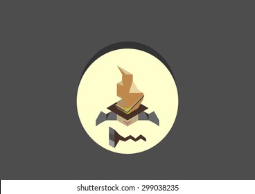 Halloween Collection with Icon design - mage