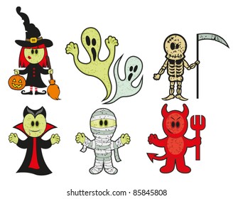 halloween collection vector