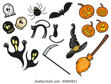 halloween collection vector