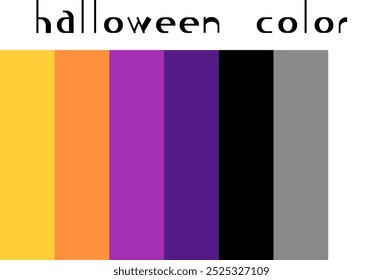 Conjunto de material de padrão de cores de Halloween