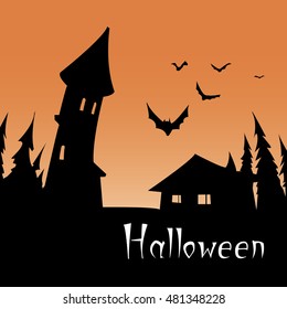 Halloween color poster