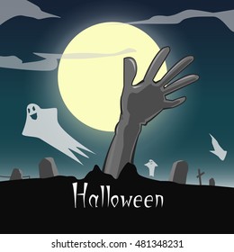 Halloween color poster