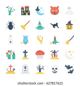 Halloween Colored Vector Icons 5