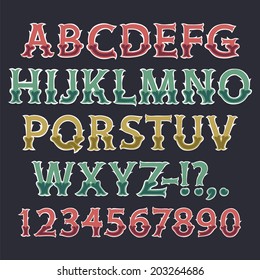 Halloween Colorful Bone Font.