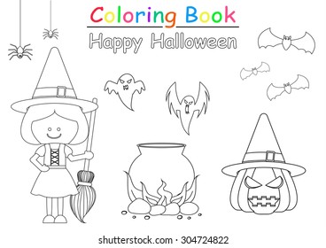 Halloween coloring book