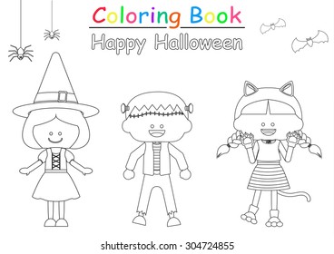 Halloween coloring book