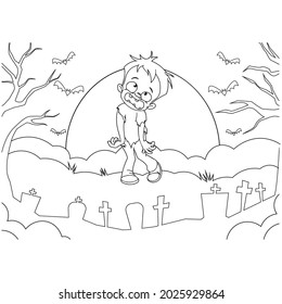 Halloween Coloring book for kids