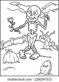 Halloween Coloring Book For Kids And Adults