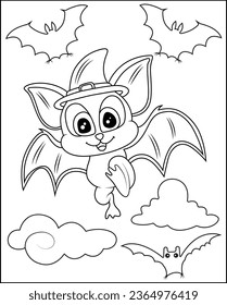 halloween coloring page for kids