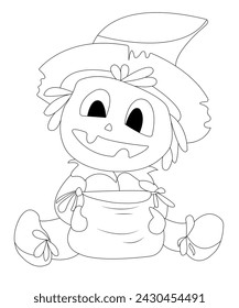 Halloween coloring page for kids