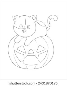 Halloween coloring page for kids