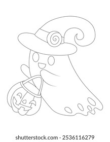 Halloween coloring page for kids