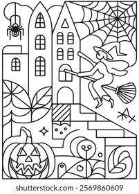 halloween coloring page for kids
