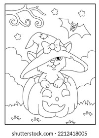 Halloween coloring pages for kids