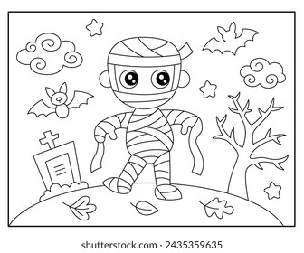 Halloween coloring pages for kids