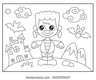 Halloween coloring pages for kids