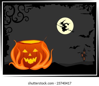 Halloween in colour background	