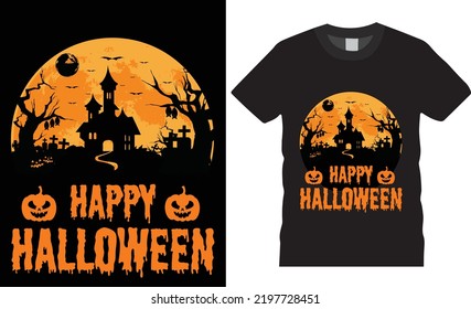 Halloween Is Coming. T shirt Design for the Halloween costume at home. Eye-catching Halloween vector badge graphics template design. Happy Halloween t-shirt design. High quality vector t-shirt design.