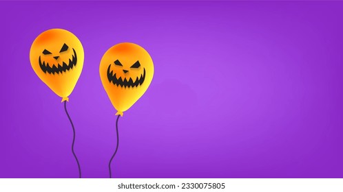 Halloween concept backdrop vector illustration for party invitation, card, decoration 